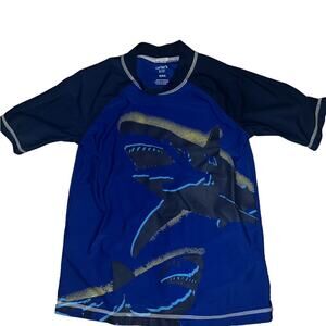 Carter’s Boys Shark Design Swim Shirt/Rashguard - Size 8/8A